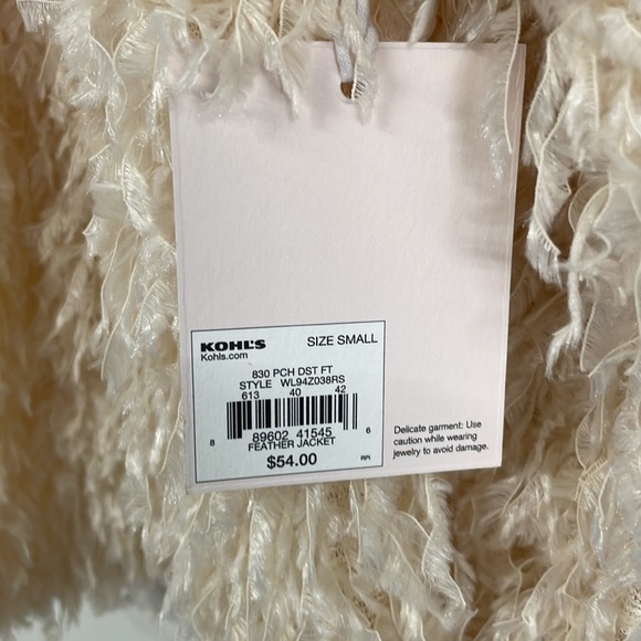 NWT Lauren Conrad feather jacket size small - Picture 5 of 5